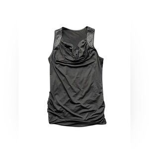 ✨Black Preppy tank top with silver studs✨